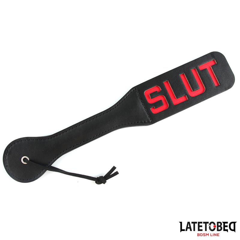 LATETOBED BDSM LINE - PALA DOBLE CAPA LEMA SLUT 32 CM