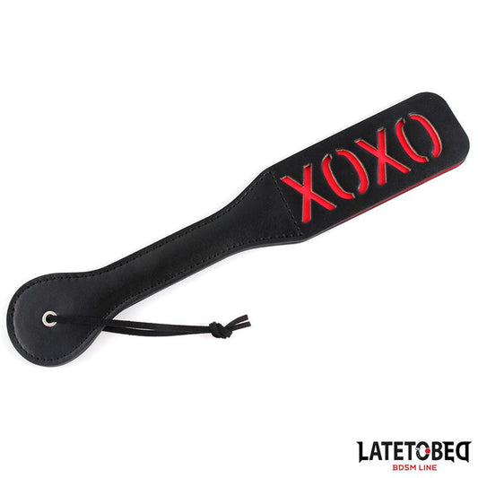 LATETOBED BDSM LINE - PALA DOBLE CAPA LEMA XOXO 32 CM