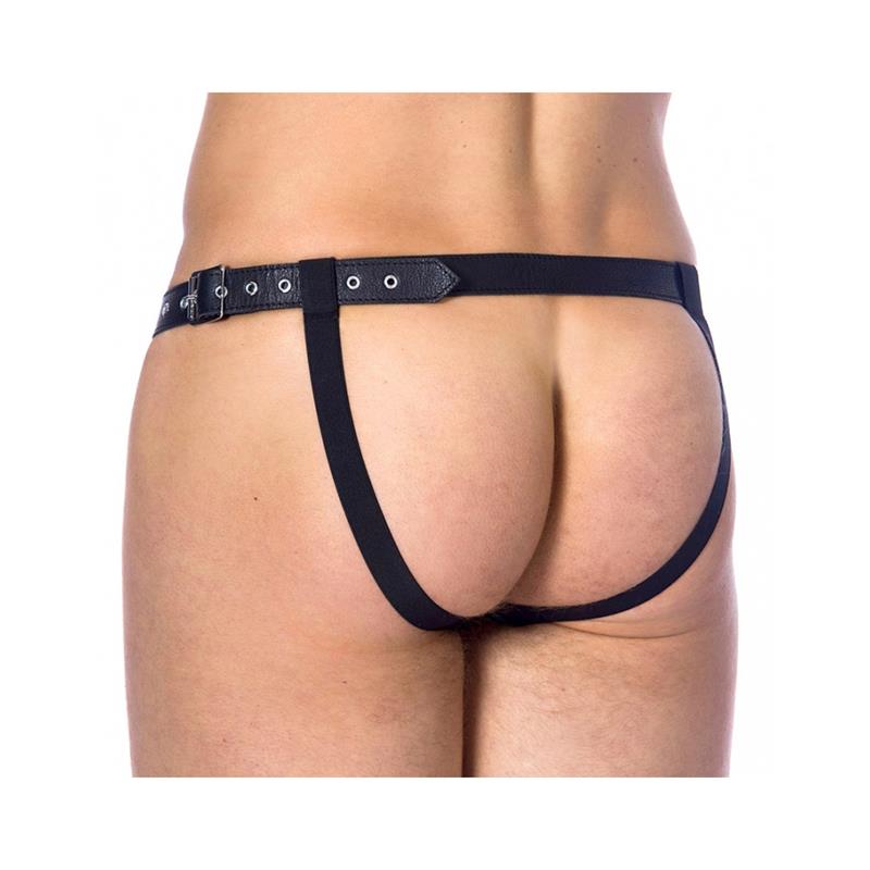 BONDAGE PLAY - PANTY MASCULINO DE CUERO TALLA ÚNICA