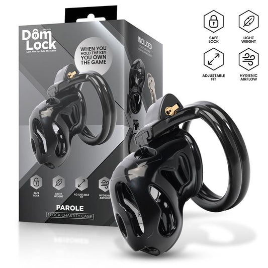 DOMLOCK - PAROLE JAULA PARA EL PENE CON CANDADO INTERNO