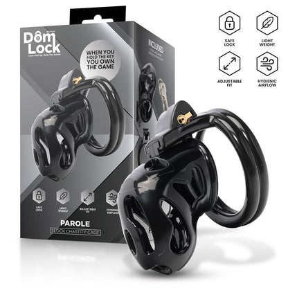 DOMLOCK - PAROLE JAULA PARA EL PENE CON CANDADO INTERNO
