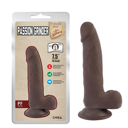 CHISA - PASSION GRINDER DILDO DUAL DENSITY MARRÓN 19.5CM