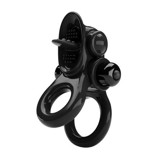 PRETTYLOVE - PASSIONATE ANILLO DOBLE PARA EL PENE CON VIBRACIÓN