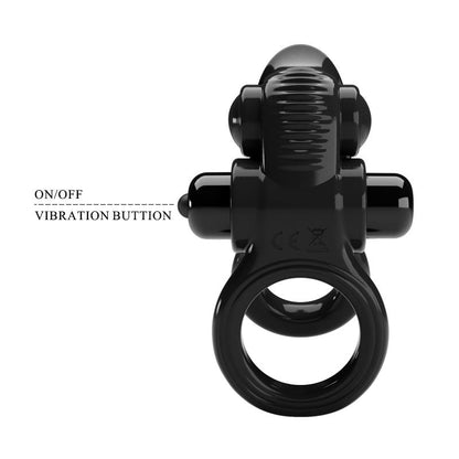 PRETTYLOVE - PASSIONATE ANILLO DOBLE PARA EL PENE CON VIBRACIÓN