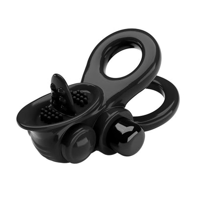 PRETTYLOVE - PASSIONATE ANILLO DOBLE PARA EL PENE CON VIBRACIÓN