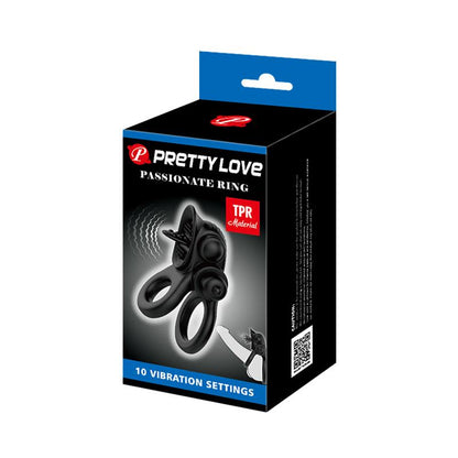 PRETTYLOVE - PASSIONATE ANILLO DOBLE PARA EL PENE CON VIBRACIÓN