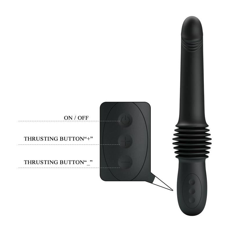 PRETTYLOVE - PAZUZU VIBRADOR CON THRUSTING USB SILICONA