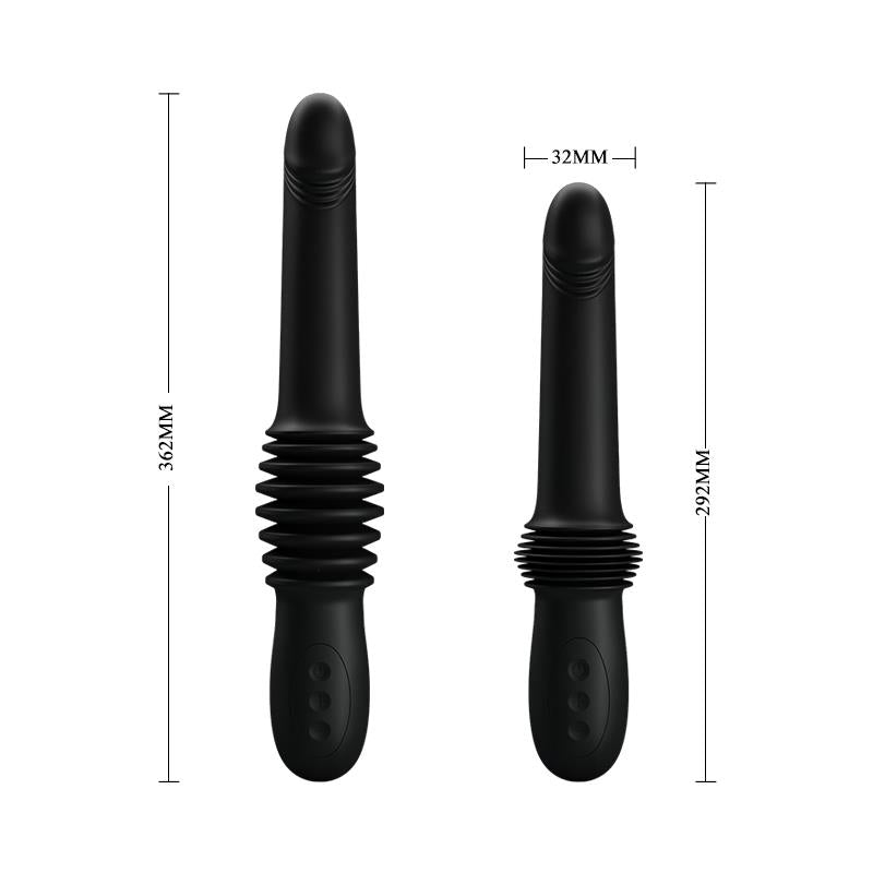 PRETTYLOVE - PAZUZU VIBRADOR CON THRUSTING USB SILICONA