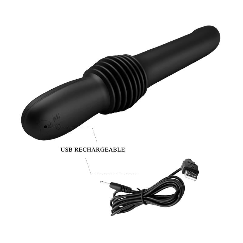 PRETTYLOVE - PAZUZU VIBRADOR CON THRUSTING USB SILICONA