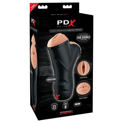 PDX ELITE - PDX ELITE MASTURBADOR DE DOBLE PENETRACIÓN VIBRADOR