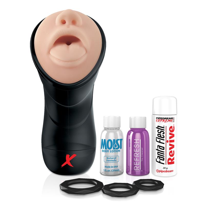 PDX ELITE - PDX ELITE MASTURBADOR VIBRADOR DEEP THROAT