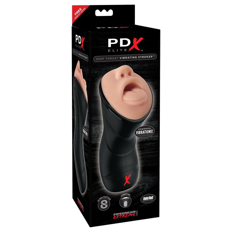 PDX ELITE - PDX ELITE MASTURBADOR VIBRADOR DEEP THROAT