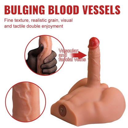 XISE - PEEL MASTURBADOR CON DILDO Y ANO, VIBRACIÓN Y THRUSTING 2.7 KG