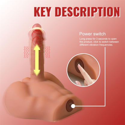 XISE - PEEL MASTURBADOR CON DILDO Y ANO, VIBRACIÓN Y THRUSTING 2.7 KG