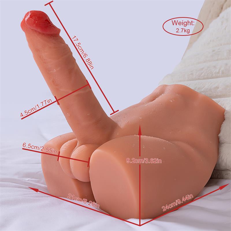 XISE - PEEL MASTURBADOR CON DILDO Y ANO, VIBRACIÓN Y THRUSTING 2.7 KG