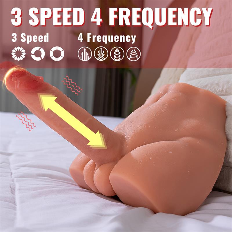 XISE - PEEL MASTURBADOR CON DILDO Y ANO, VIBRACIÓN Y THRUSTING 2.7 KG
