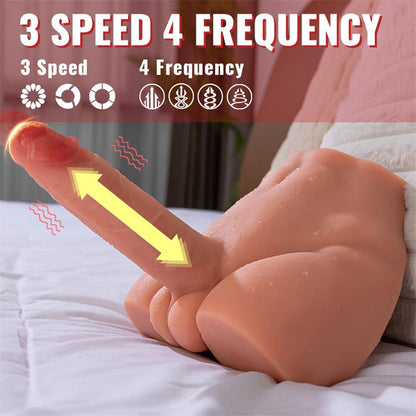 XISE - PEEL MASTURBADOR CON DILDO Y ANO, VIBRACIÓN Y THRUSTING 2.7 KG