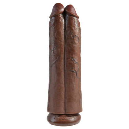 KING COCK - PENE DOBLE TWO COCKS ONE HOLE 11 MARRÓN