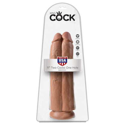 KING COCK - PENE DOBLE TWO COCKS ONE HOLE BRONCEADO 11
