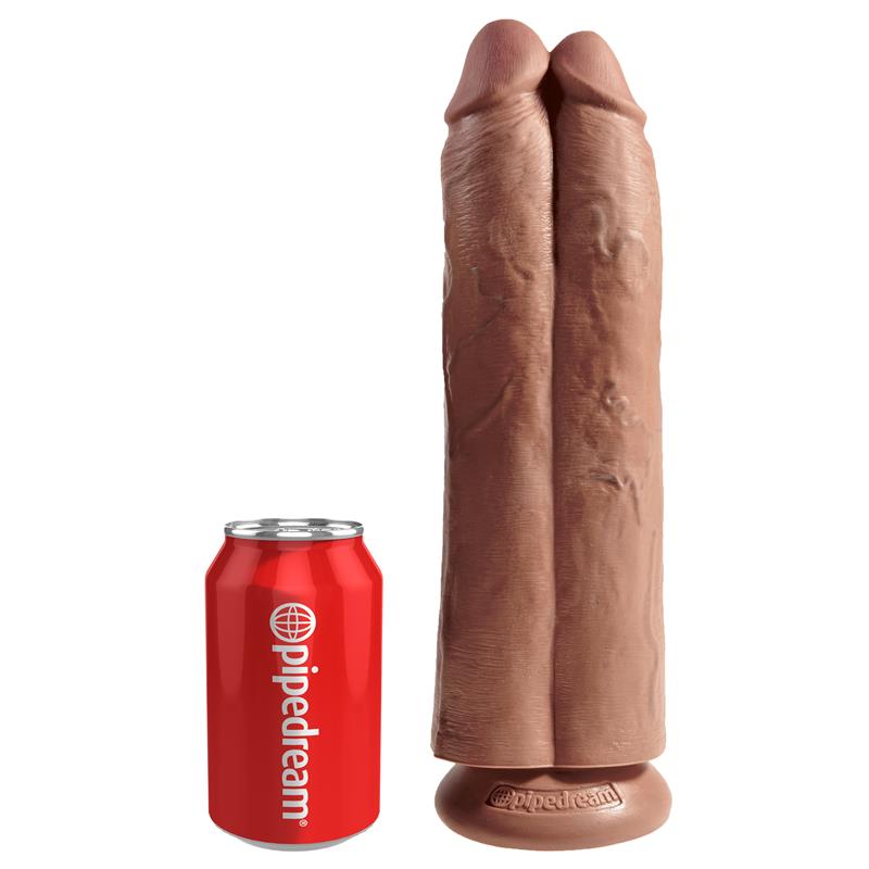 KING COCK - PENE DOBLE TWO COCKS ONE HOLE BRONCEADO 11