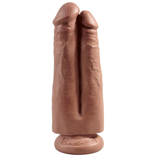 KING COCK - PENE DOBLE TWO COCKS ONE HOLE BRONCEADO 7