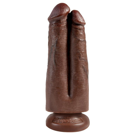 KING COCK - PENE DOBLE TWO COCKS ONE HOLE MARRÓN 7