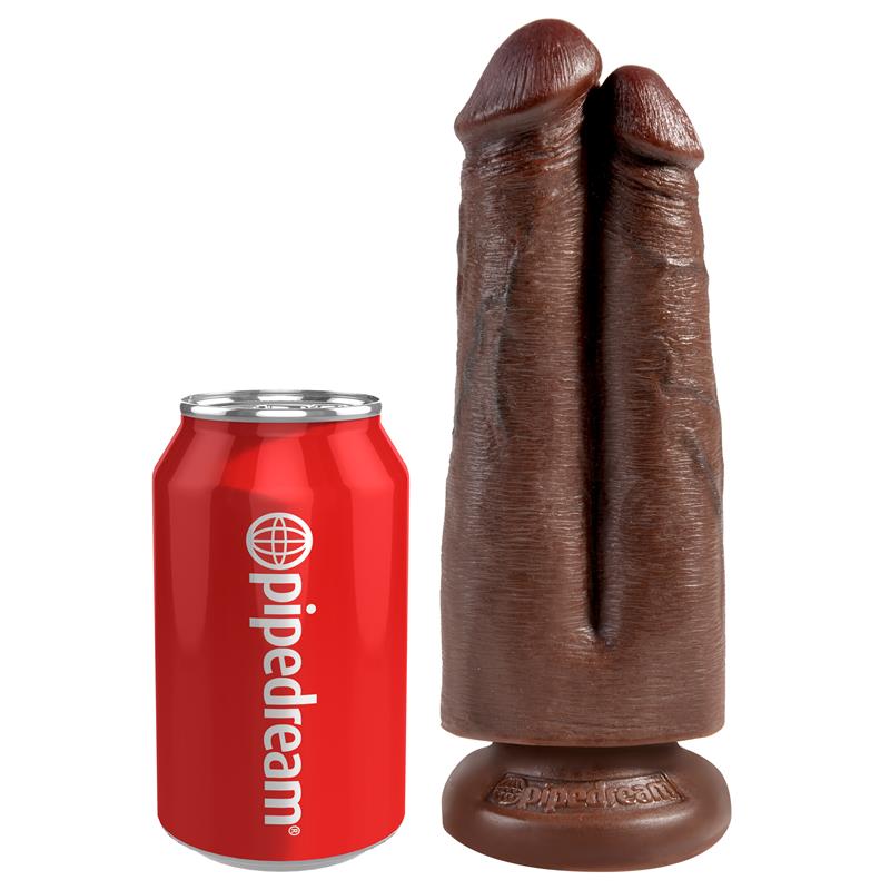 KING COCK - PENE DOBLE TWO COCKS ONE HOLE MARRÓN 7