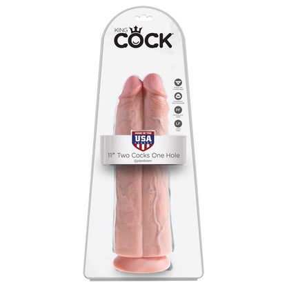 KING COCK - PENE DOBLE TWO COCKS ONE HOLE NATURAL 11