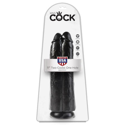 KING COCK - PENE DOBLE TWO COCKS ONE HOLE NEGRO 11
