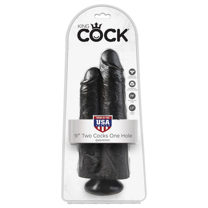 KING COCK - PENE DOLE TWO COCKS ONE HOLE NEGRO 9
