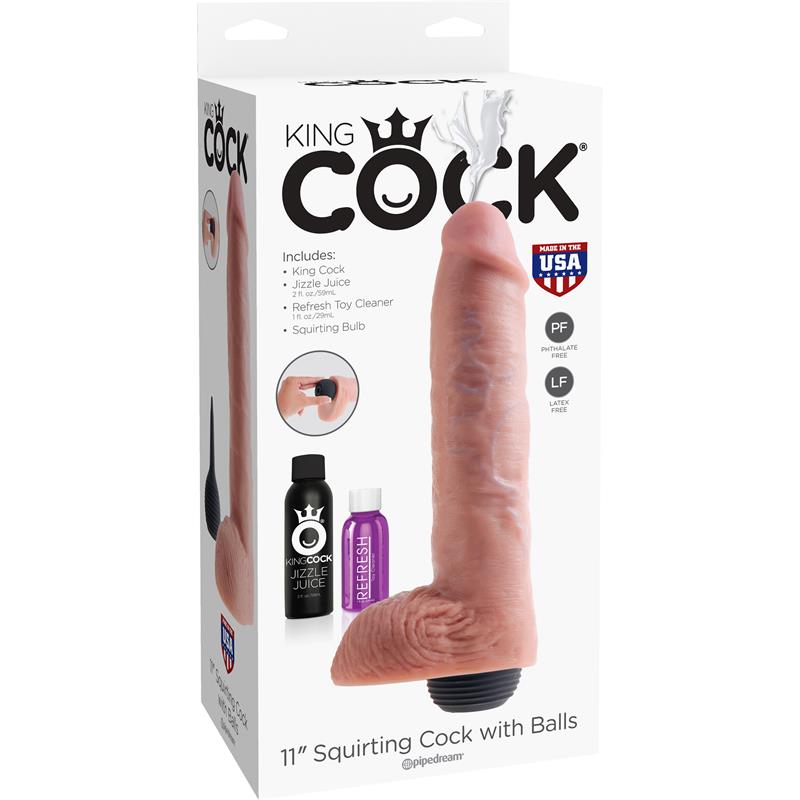 KING COCK - PENE EYACULADOR CON TESTÍCULOS 11