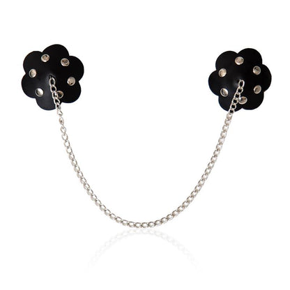 LATETOBED BDSM LINE - PEZONERAS AUTOADHESIVAS DE FLOR CON CADENA
