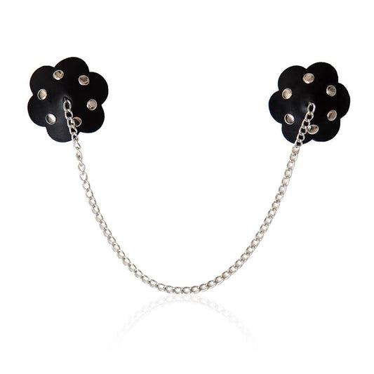 LATETOBED BDSM LINE - PEZONERAS AUTOADHESIVAS DE FLOR CON CADENA
