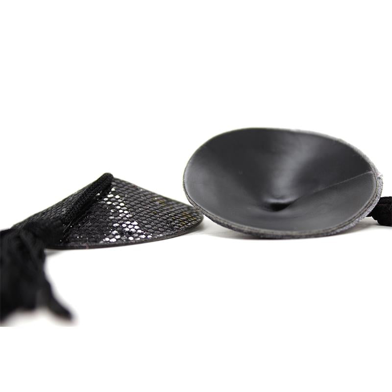 LATETOBED BDSM LINE - PEZONERAS AUTOADHESIVAS NEGRAS