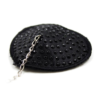 LATETOBED BDSM LINE - PEZONERAS CON CADENA DE METAL NEGRO