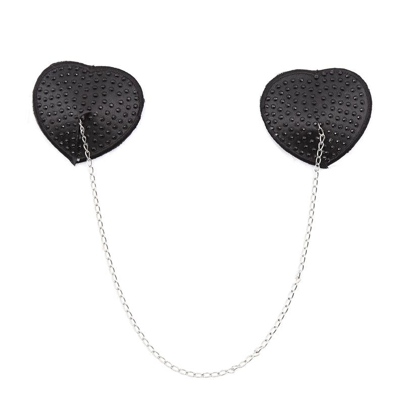 LATETOBED BDSM LINE - PEZONERAS CON CADENA DE METAL NEGRO