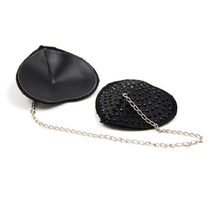 LATETOBED BDSM LINE - PEZONERAS CON CADENA DE METAL NEGRO