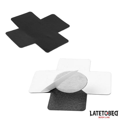 LATETOBED BDSM LINE - PEZONERAS EN CRUZ AUTOADHESIVAS