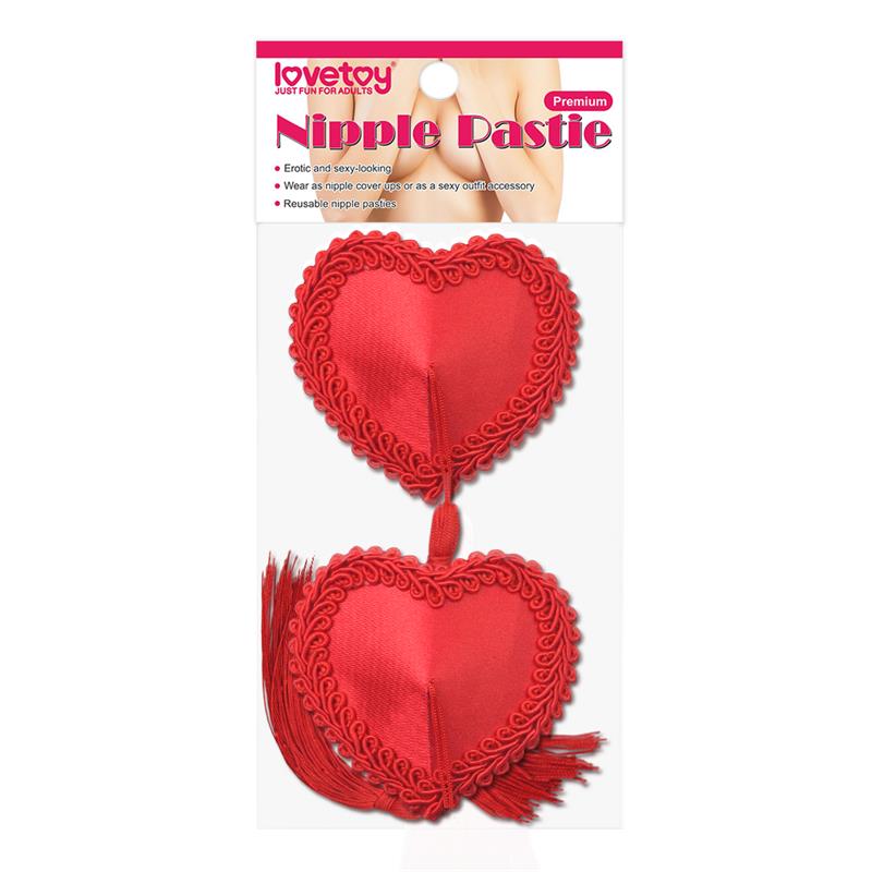 LOVETOY - PEZONERAS REUTILIZABLES CORAZÓN ROJO