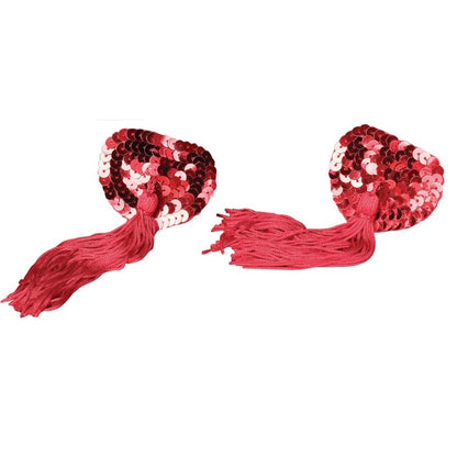 SPENCER & FLEETWOOD - PEZONERAS ROJO CON LENTEJUELAS BURLESQUE