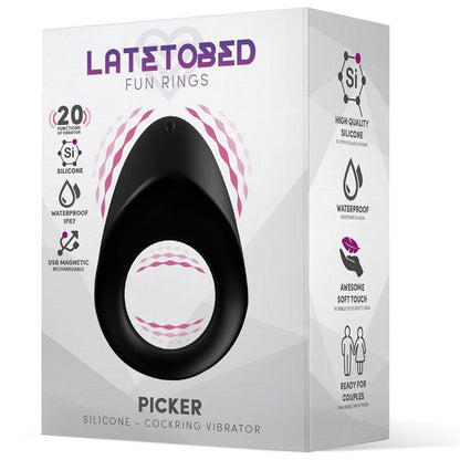 LATETOBED - PICKER ANILLO VIBRADOR PAREJAS SILICONA