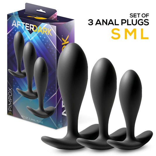 AFTERDARK - PIMPOX SET DE 3 PLUGS ANALES