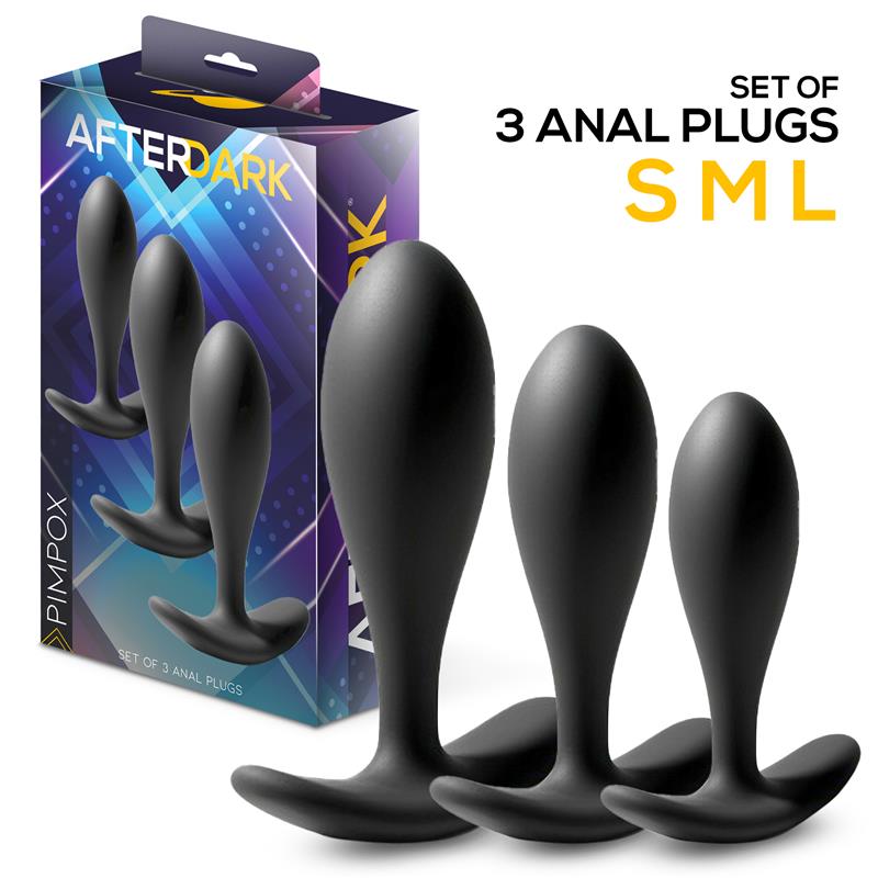 AFTERDARK - PIMPOX SET DE 3 PLUGS ANALES