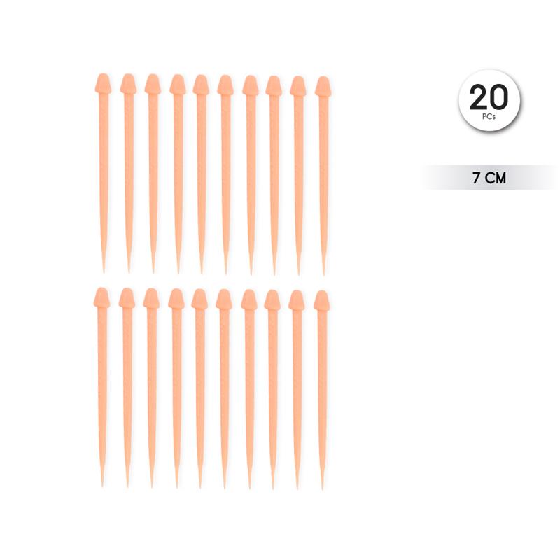 DIVERTY SEX - PINCHOS FORMA DE PENE 20 UNIDADES