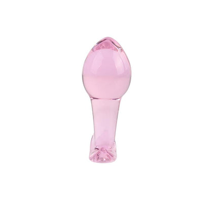 CHISA - PINK KINKY PLUG ANAL DE CRISTAL PEQUEÑO 3.2