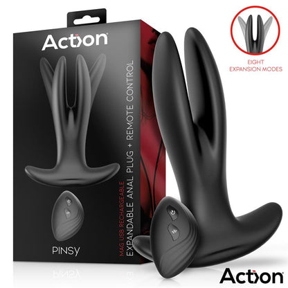 ACTION - PINSY PLUG ANAL EXPANDIBLE CON CONTROL REMOTO