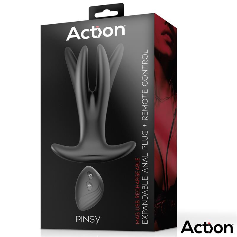 ACTION - PINSY PLUG ANAL EXPANDIBLE CON CONTROL REMOTO