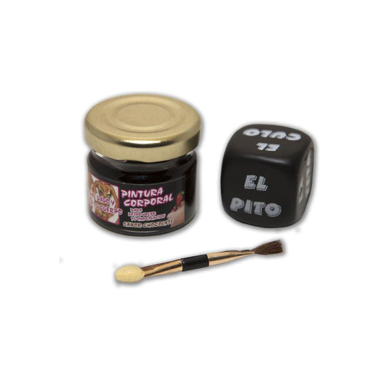 DIVERTY SEX - PINTURA CHOCOLATE + PINCEL Y DADO POSTURAS