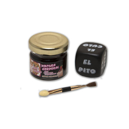 DIVERTY SEX - PINTURA CHOCOLATE + PINCEL Y DADO POSTURAS