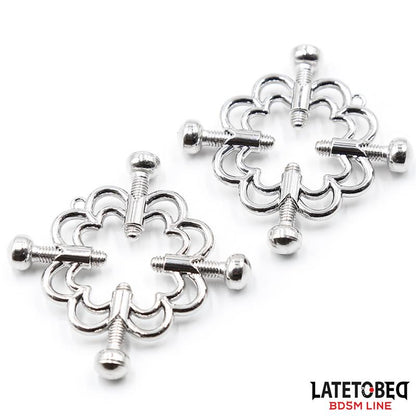LATETOBED BDSM LINE - PINZAS DE METAL PARA PEZONES AJUSTABLES